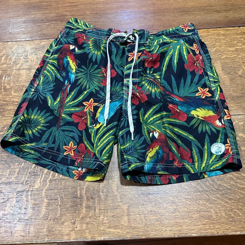 Caribbean Joe men’s swim trunks sz large vacation tropical